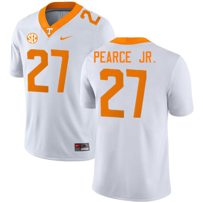 James Pearce Jr. Tennessee Jersey,Tennessee Volunteers #27 James Pearce Jr. College Jersey-White